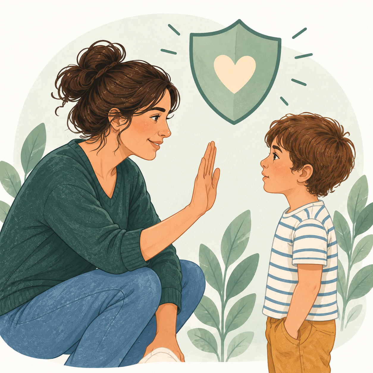 Illustration autour du cadre et des limites avec bienveillance